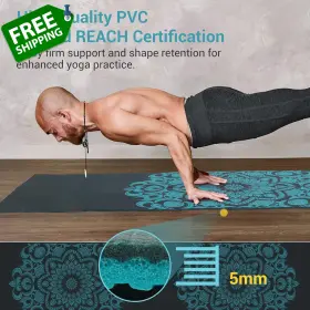 313047080073 AVOALRE Yoga Mat Slip Exercise Fitness #2