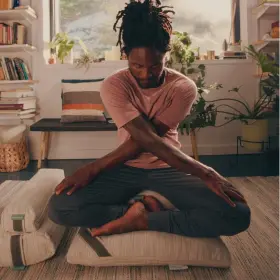 718114155287 AVOCADO GREEN MATTRESS Yoga Meditation Pillow #3