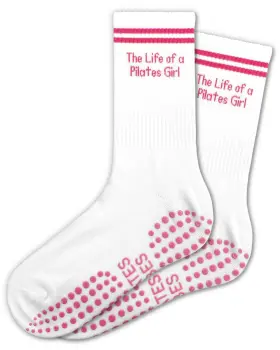 JJ-WZ-021 AYQJCBGC Cute Pilates Grippy Socks Pink