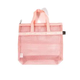 PINK1001 BAGS IN Bag Mesh Travel Shower Caddy Tote Gym Swim