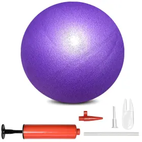 Baiman W02yg-purple Mini Pilates Exercise Yoga Ball 9 Inch Small Inflatable C