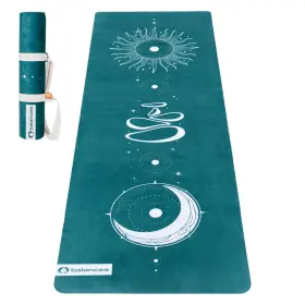 199284970922 BALANCEA Yoga Mat Slip Suede Tpe Eco Fitness