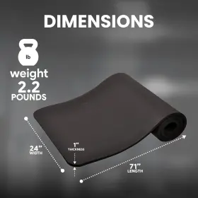 AP1BLK BALANCEFROM High Density Anti Tear Exercise Yoga #3
