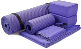 EE-NK1PP BALANCEFROM Go Yoga Set Mat Strap Blocks