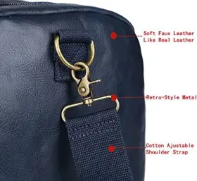 HB21PU BAOSHA Vegan Travel Duffel Weekender Bag Overnight #3