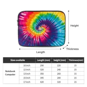 3258621 BBODE Tie Dye Laptop Sleeve Men Womenwaterproof #3