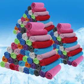 Bbto B0b24vj9fd 80 Pcs 32 X 12 Inch Microfiber Cooling Towels Ice Cold Towel For Neck And