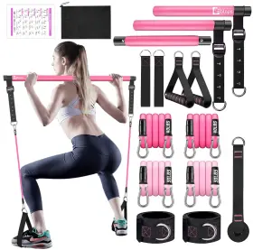 B08RBXNKL8 BBTOPS Pilates Bar Resistance Stackable Kit B08RBXNKL8 BBTOPS Pilates Bar Resistance Stackable Kit
