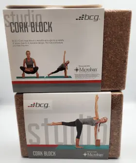 BCG9201 BCG STUDIO Cork Yoga Blocks BCG9201 BCG STUDIO Cork Yoga Blocks
