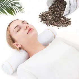 700721230716 BEAN DELUXE Buckwheat Pillow Firm Bolster Neck 700721230716 BEAN DELUXE Buckwheat Pillow Firm Bolster Neck