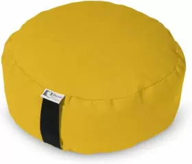 Bean Products 20dlg Zafu Meditation Cushion Round Cotton Lhassa Gold