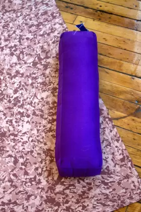 Bean Products 402cobk Sturdy Soft Cotton Or Vinyl Pranayama Yoga Bolster Meditation Pillow For