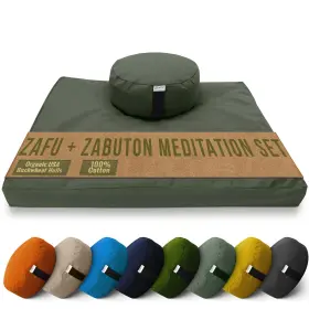 694394124154 BEAN PRODUCTS Meditation Cushion Mat Set Zafu