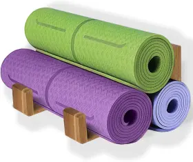 YOGA-002 BEARUT Mat Holder Wall Mount Storage Rack Shelf Foam