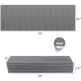 FYM-G01 BEAUTYOVO Yoga Mat Tpe Folding Exercise #2