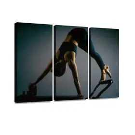 291727417348 BELISIIS Young Doing Pilates Exercises Reformer