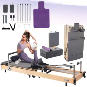 744316983533 BIOCOR Pilates Reformer Wood