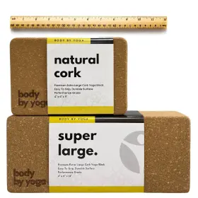 697333028667 BODY BY YOGA Cork Block Tall