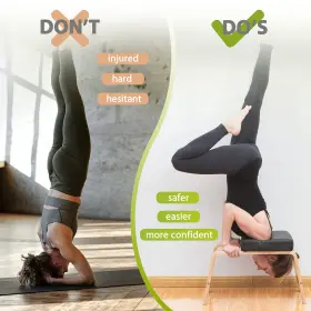 759357616388 BODY RHYTHM Yoga Headstand Bench Inversion Chair #2