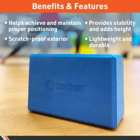 BDS369YBB BODY SPORT Yoga Block High Density Foam #2 BDS369YBB BODY SPORT Yoga Block High Density Foam #2
