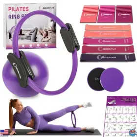 B0F4WQBXJV RING Goocrun Pilates Resistance Bands Set Workout