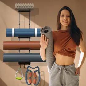 760948073282 YOGA Kesito Mat Holder Wall Mount Rack Organizer #3