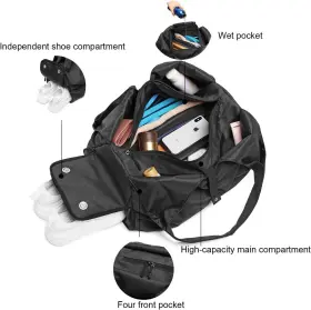 778299544900 YOGA Travel Gym Bag Women Workout Gear Makeup #2