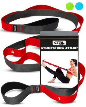 711181825565 YOGA Elastic Stretching Strap Loops Stretch Flex
