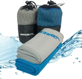 CW-BG-2PAC BREEZE LIFE Wrap Microfiber Cooling Towels Weather