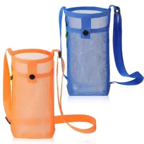 661607 BREMOROU Water Bottle Holder Strap Mesh Sling