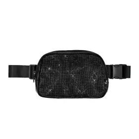 BG-4253 C.C Rhinestone Fanny Pack Sparkly Waist Bag Women