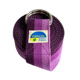Yoga-strap-purple CALIFORNIA WELLNESS PRODUCTS Belt Safe Ring