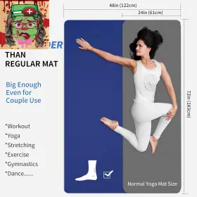 313111061083 CAMBIVO Yoga Mat Workout Men Women #2