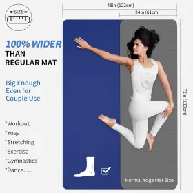 744110590814 CAMBIVO Yoga Mat Workout Men Women #2