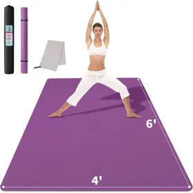 810154453986 CAMBIVO Yoga Mat Workout Men Women
