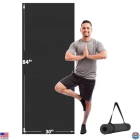 B0876QTBKZ CAMBIVO Slip Yoga Mat Gym Pilates Fitness Workouts
