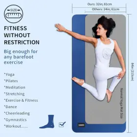 SF72 CAMBIVO Yoga Mat Women Men Tpe Workout #2
