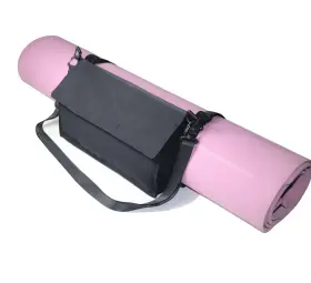 GYMBAG-003-BLACK CAMSTIC Yoga Mat Carrier Strap Bag Zipper