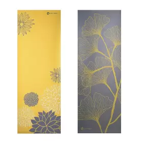 702556018781 CAP Yoga Reversible Mat Strap Dahlia Ginkgo #3