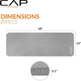 702556040331 CAP BARBELL Exercise Yoga Mats Strap Gym Pilates #2