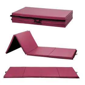 ZW-YM-R4-BURGUNDY CAPACMKSEH Yoga Mat Workout Gym Flooring