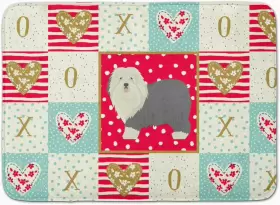 CK5942RUG CAROLINES TREASURES English Sheepdog Love