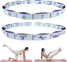 782003235213 CEILIWEN Elastic Yoga Stretching Strap Loops