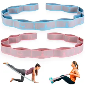 792671119883 CEILIWEN Elastic Yoga Stretching Strap Loops