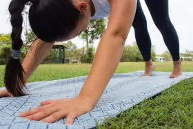 672975106461 CGEAR Travel Yoga Mat Slip Compa #3