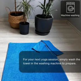 Chylk-yogatwl CHAYLAK Yoga Towel Slip Mat Corner Pockets #3