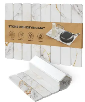 DM-VSJU-3CZB CHROME CLUB Stone Drying Mat Kitchen Counter Ear