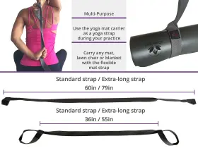 600209397088 CLEVER YOGA Mat Strap Sling #2
