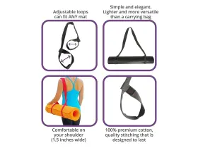 600209397088 CLEVER YOGA Mat Strap Sling #3