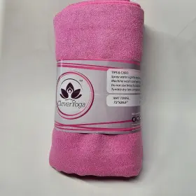 712012035610 CLEVER YOGA Mat Towel Pink